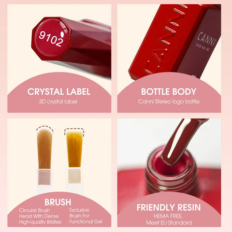 CANNI 9ml Hema Gratis Nagelgellak Kit – Ultieme Thuismanicure 