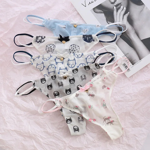 Cute G-String Thongs for Girls Aged 12-16 | Soft Silk Bikini Panties