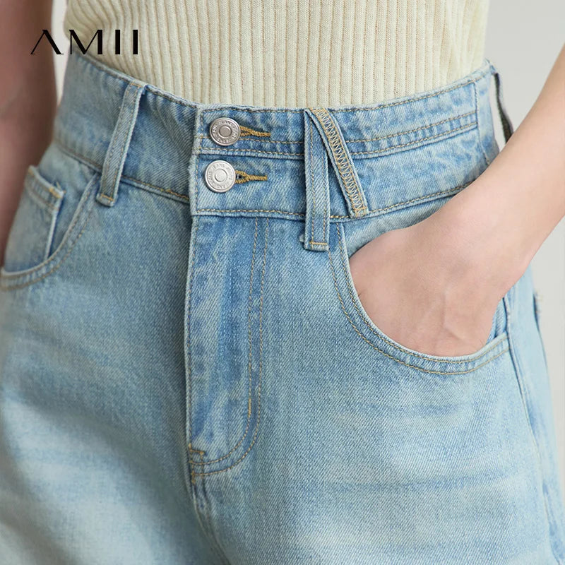 Amii Women's Distressed Denim Shorts - Summer 2025