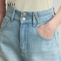 Amii Women's Distressed Denim Shorts - Summer 2025