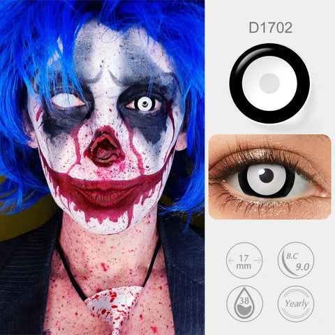 Pseyeche 17MM Mini Sclera Contact Lens for Cosplay