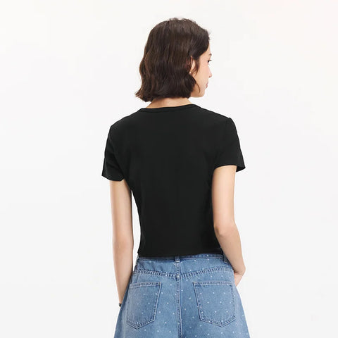 Semir Cropped T-shirt met korte mouwen voor dames