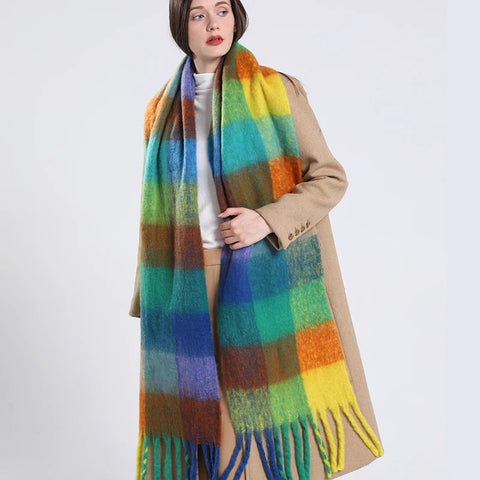 2025 Winter Thick Warm Cashmere Scarf for Women