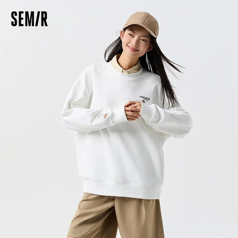 Semir Dames Mid-Length Oversize Bedrukte Pullover