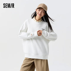 Semir Women's Mid-Length Oversize Printed Pullover