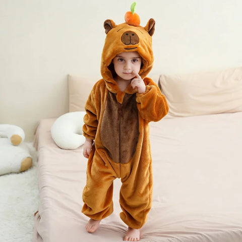 MICHLEY Carnival Capybara Baby Rompers