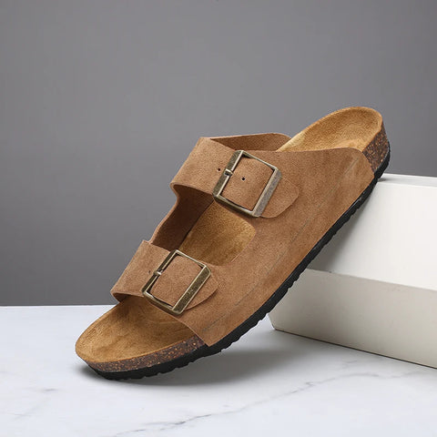 Nieuwe stijlvolle pantoffels - veelzijdige halfhoge herenschoenen voor de zomer