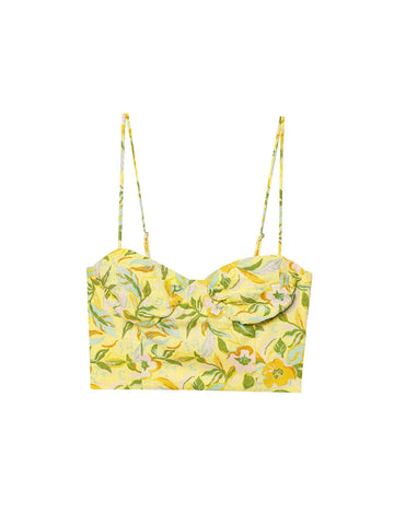 TFMLN Dames Bloemenprint Rok Tweedelige Set