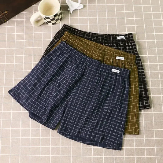 4-delige katoenen boxershorts voor heren - comfortabele homewear