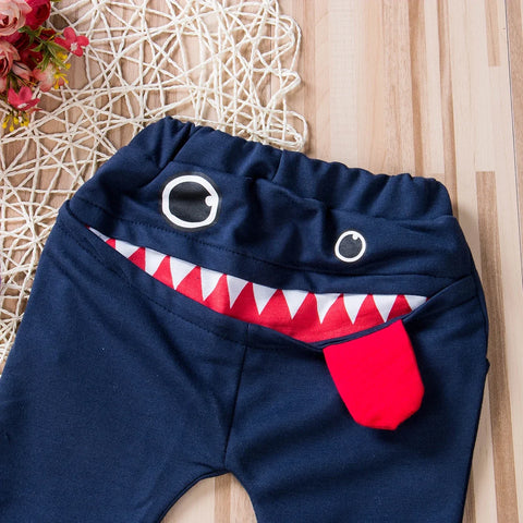 Cute Big Mouth Monster Trousers for Toddlers