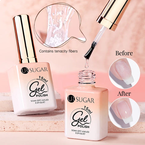 UR SUGAR 15ml Fiber Rubber Base Gel for Nail Repair