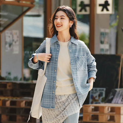Semir Denim Shirt Dames Oversize Lente 2025 