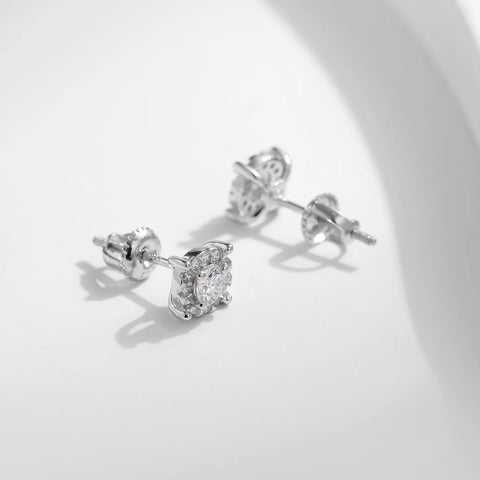 MODIAN D Color Moissanite Stud Earrings