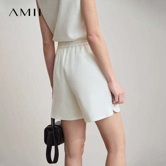 AMII Minimalist Summer Casual Shorts for Women