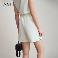 AMII Minimalist Summer Casual Shorts for Women