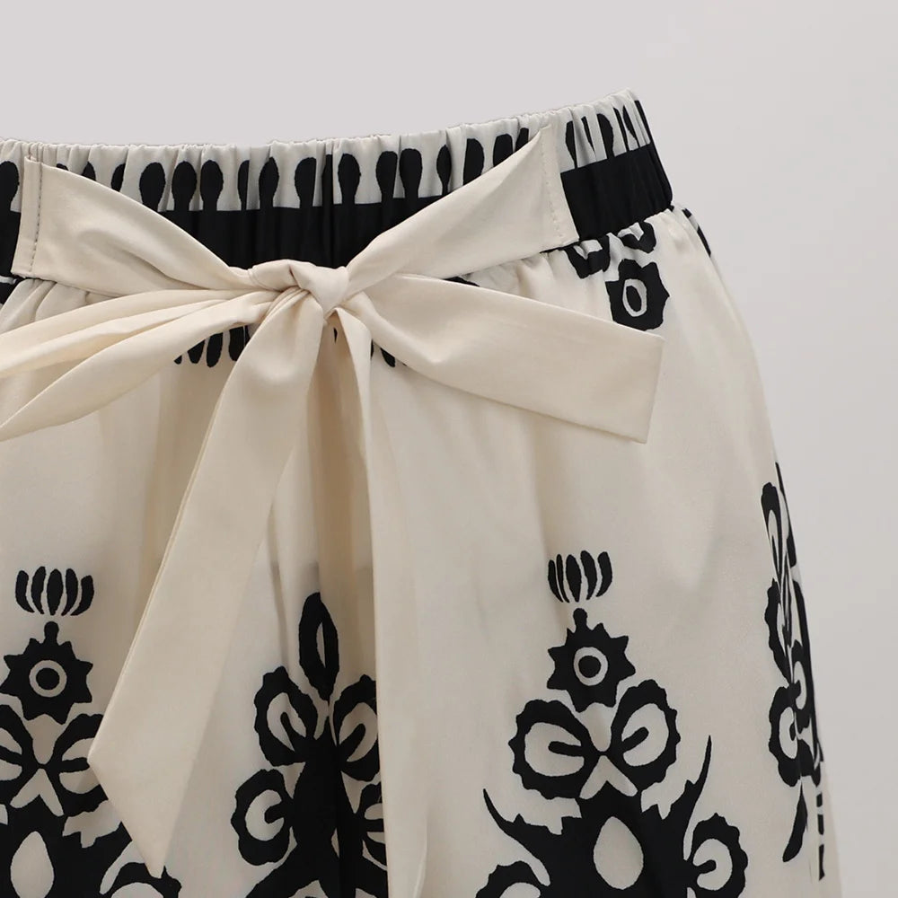 Mia Muse Summer K-Style Bowknot High Waist Mini Shorts