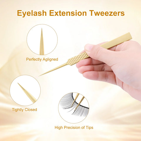 NAGARAKU Precision Fiber Tip Tweezer for Professional Eyelash Extensions