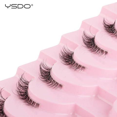YSDO Half Lashes - 5/7/10 Pairs of Soft Natural Cat Eye Lashes