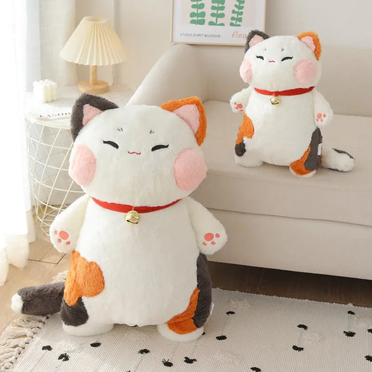 Japanese Fortune Cat Plush Toy – 42/75cm Soft Anime Pillow for Valentine’s & Girls’ Gifts