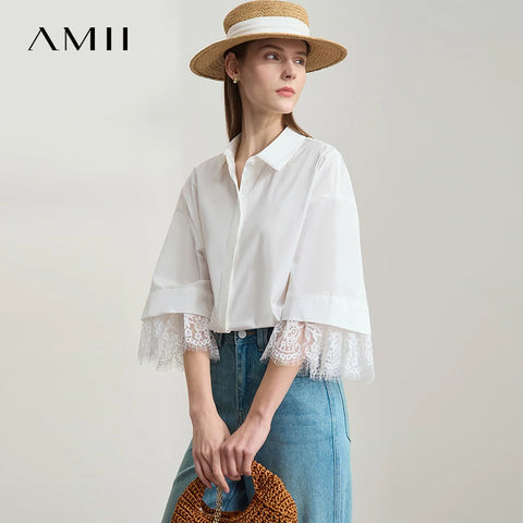 Amii Minimalist Cotton Shirts for Women