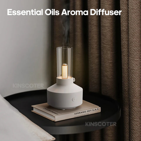 KINSCOTER Aromatherapy Essential Oil Fragrance Diffuser - Mini Ultrasonic Humidifier for Bedroom