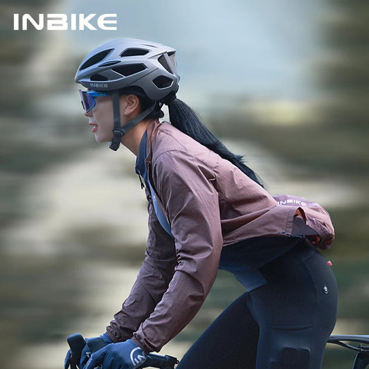 INBIKE Long Sleeve Women’s Windbreaker Cycling Biking Jacket - Lightweight, Windproof with Pockets