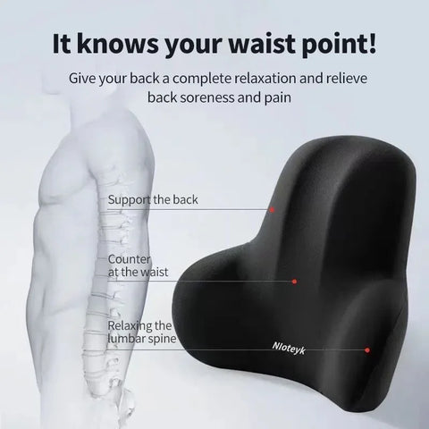 Car Memory Foam Neck and Lumbar Support Cushion