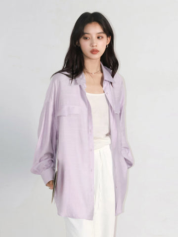 CHIC VEN Women's Solid Long Sleeve Blouse