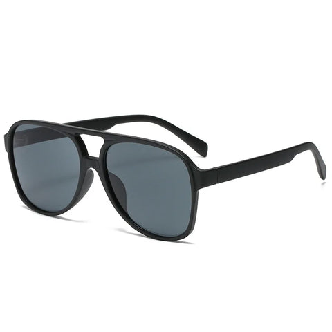 Retro ovale pilotenzonnebril – zwart, blauw, luipaard en geel UV400 unisex strandzonnebril