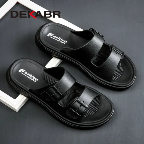 DEKABR Leichte Hausschuhe für Herren – modische Flip-Flops 