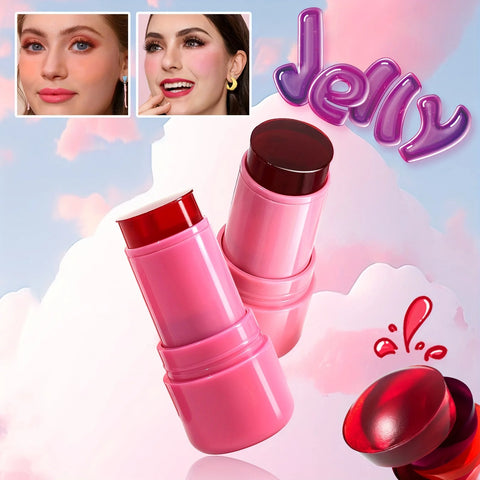 Multi-purpose Jelly Blush Stick for Lips and Cheeks