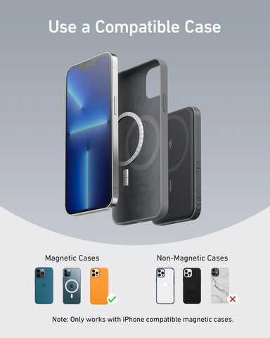 Anker 621 MagGo 5000mAh Power Bank – Magnetic Wireless with USB-C Cable