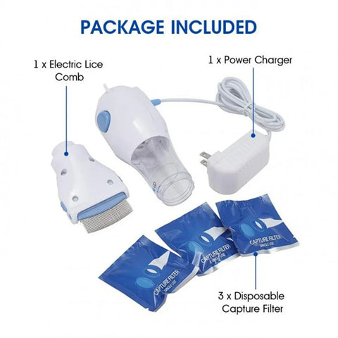 Lice Grabber Multifunctional Electric Flea Comb for Pets - Dog & Cat Hair Cleaner