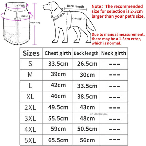 Winter Pet Clothes for Dogs - Warm Waterproof Vest Jacket for Small to Large Breeds