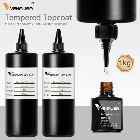 #809 Super Quality 1KG No Wipe Top Coat Primer Base Coat UV Gel