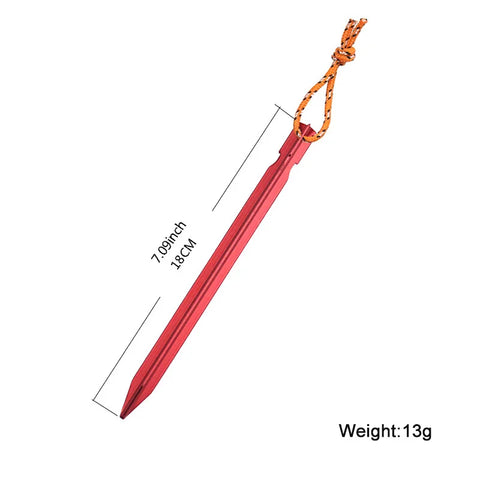 Pacoone 10 stuks/partij 18cm ronde aluminium tentharingen - Duurzame tentharingen voor buitenavonturen