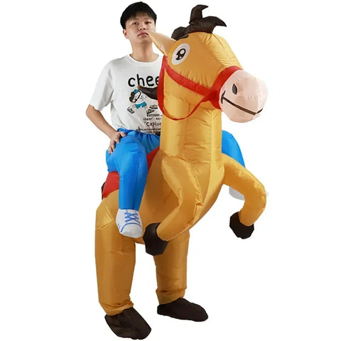 Funny Inflatable Riding Horse Costume