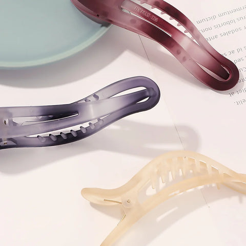Acrylic Matte Duckbill Hair Claws and Barrettes - Stylish Hair Accessories for Women