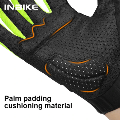 INBIKE MTB-fietshandschoenen - Hoge elasticiteit, volledige vinger, touchscreen, fietsaccessoires