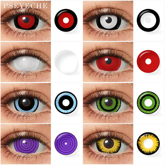Pseyeche 17MM Mini Sclera Contact Lens for Cosplay