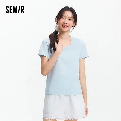 Semir dames T-shirt met korte mouwen en vochtafvoerend effect 