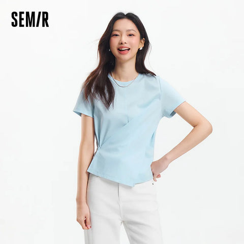Semir dames cropped T-shirt met korte mouwen