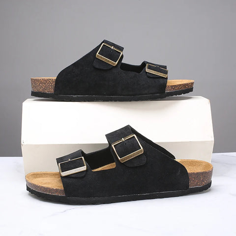 Nieuwe stijlvolle pantoffels - veelzijdige halfhoge herenschoenen voor de zomer