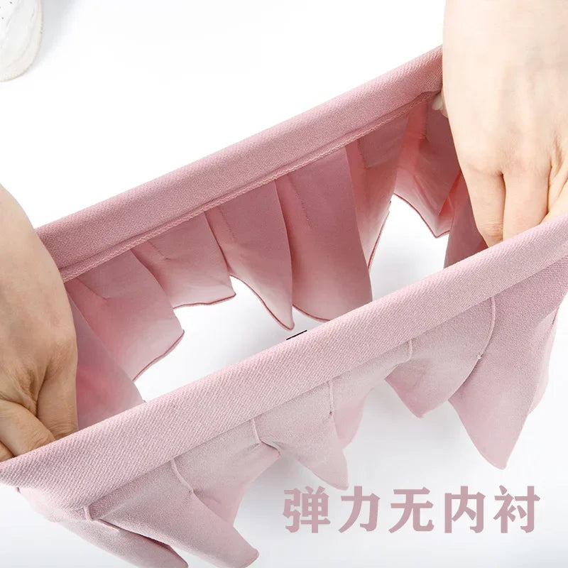 No Panties Pleated Skirt - Elastic High Waist Cosplay Goth Harajuku Kawaii Punk Skirt