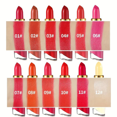 12 Colors Creamy Moisturizing Lipstick
