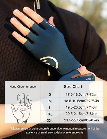 INBIKE Zomer MTB Fiets Handschoenen voor Heren - Halfvinger Gel Gevoerde Fiets Handschoenen