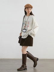 Chic Ven Women Cartoon Printed Sweatshirt