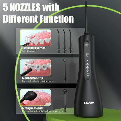 SEJOY Dental Oral Irrigator - Portable Teeth Cleaner