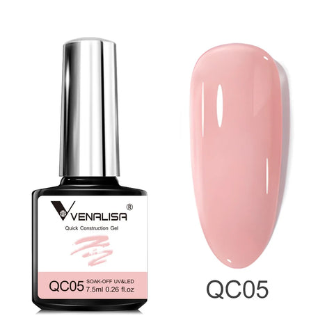 VENALISA 7.5ml Quick Construction Gel - Semi Transparent Nude Pink