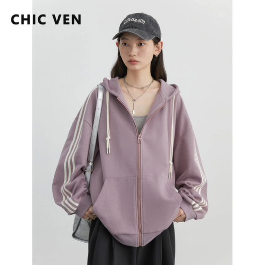 CHIC VEN Women Hooded Sweatshirt